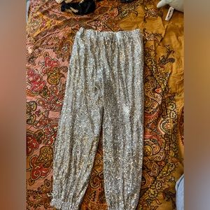 Sequin disco pants